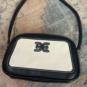 Sam Edelman Black and Cream Crossbody Bag